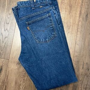 Vintage READ Orange Tag Levi’s Classic Men's Denim Jeans 585 33 34 x 32